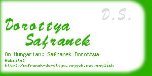 dorottya safranek business card